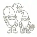 gnomes tattoo design idea