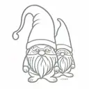 gnomes tattoo design idea