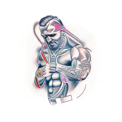 make a tattoo for man on the triceps tattoo design idea