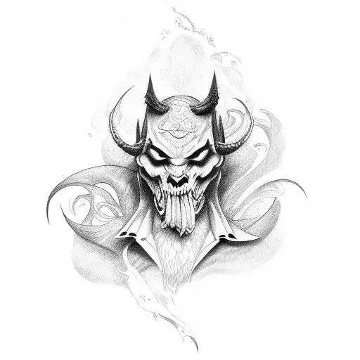 lucifer tattoo design idea