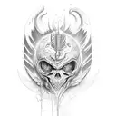 lucifer tattoo design idea