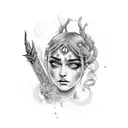 Arya Victoria text tattoo design idea