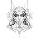 Arya Victoria text tattoo design idea