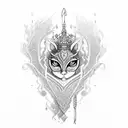 Arya Victoria text tattoo design idea