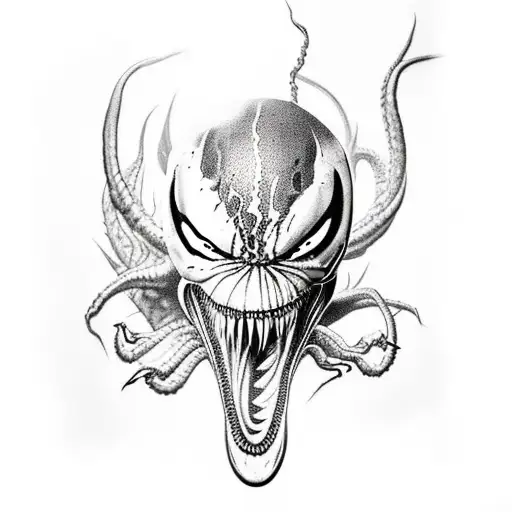 venom  tattoo design idea