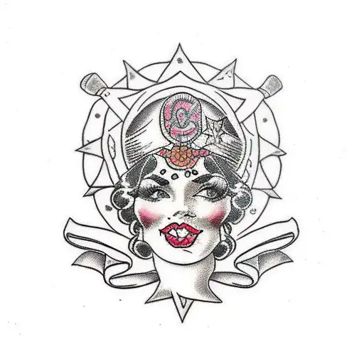 gypsy tattoo design idea