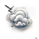 cloud tattoo design idea