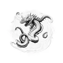 Shenron plus personnage d'animé confondus  tattoo design idea