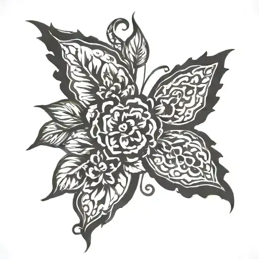 Incorporate traditional symbols of honor and respect in a unique way tattoo design idea
