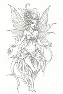 evil fairy   tattoo design idea