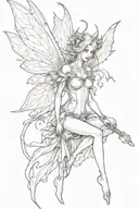 evil fairy   tattoo design idea