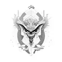 Airborne theme full sleeve tattoo design idea