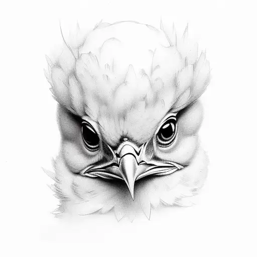 chick tattoo design idea