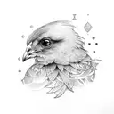 chick tattoo design idea