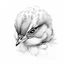 chick tattoo design idea
