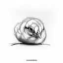 chick tattoo design idea