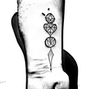 mirror tattoo design idea