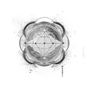 deep plate with the outline of the continents in kintsugi style filled with water tattoo design idea