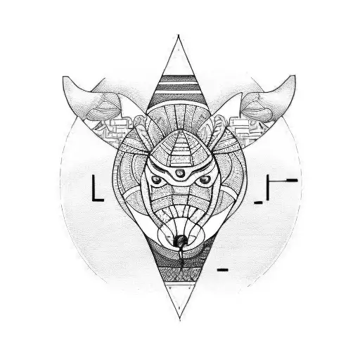 A physiotherapy-inspired tattoo featuring animals in a blackwork style tattoo design idea