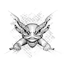 fire salamanders tattoo design idea