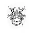 fire salamanders tattoo design idea