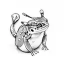 fire salamanders tattoo design idea