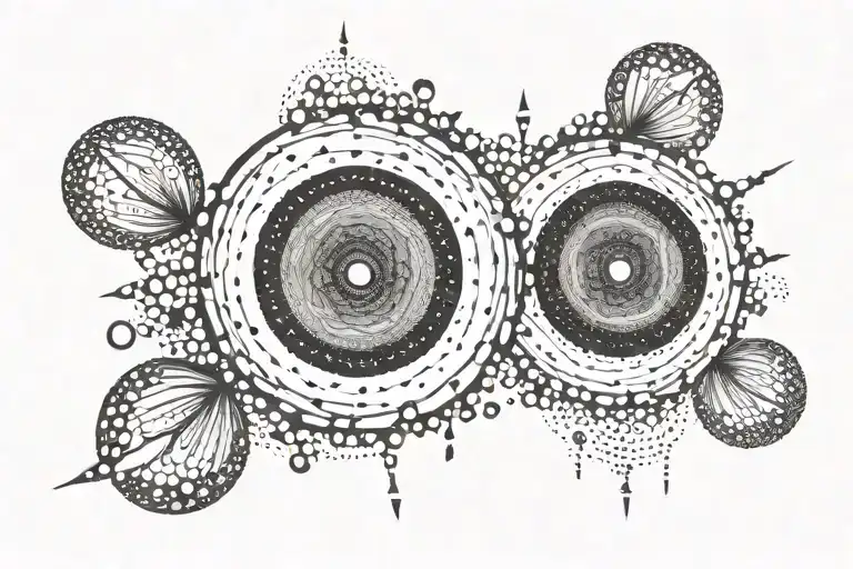 resilience and endurance spinning tattoo design idea