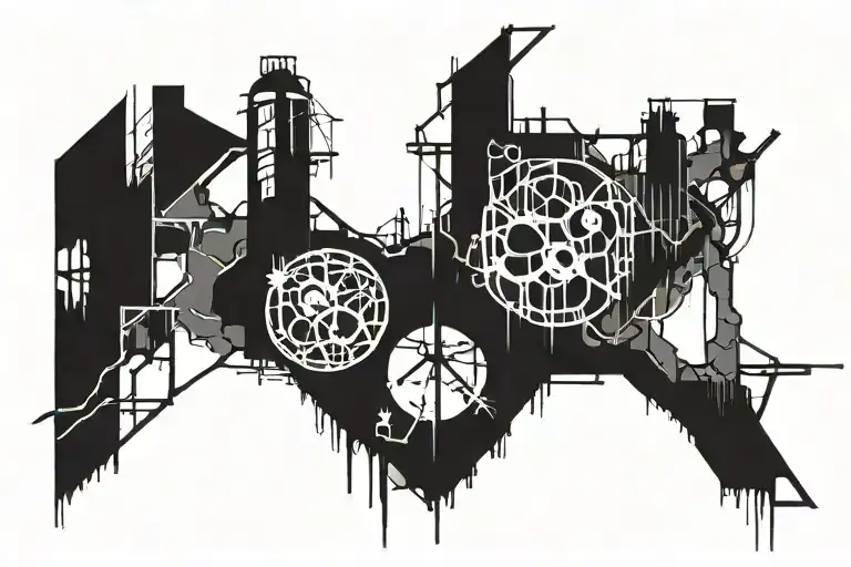 Half life 2 graffiti style mural tattoo design idea