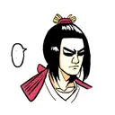 samurai face tattoo design idea