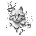 p47 thunderbolt plane with clouds and mountain tattoo design idea