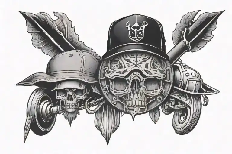 see you tomorrow with a cap tattoo design idea