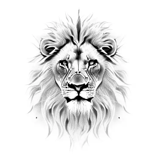 Ferocious lion head illustration. design template for t shirt, clothing,  apparel, and merchandise. | Stretched Canvas | Agora Artist Shop