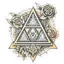 Zelda triforce fine lines tattoo design idea
