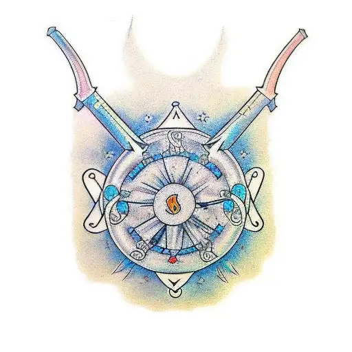 Craft an exquisite forearm tattoo design that artfully combines a few key elements to tell a compelling story. Picture a tattoo design idea