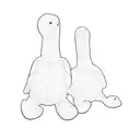 two stuffed geese tattoo design idea