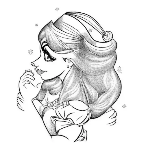 cinderella  tattoo design idea