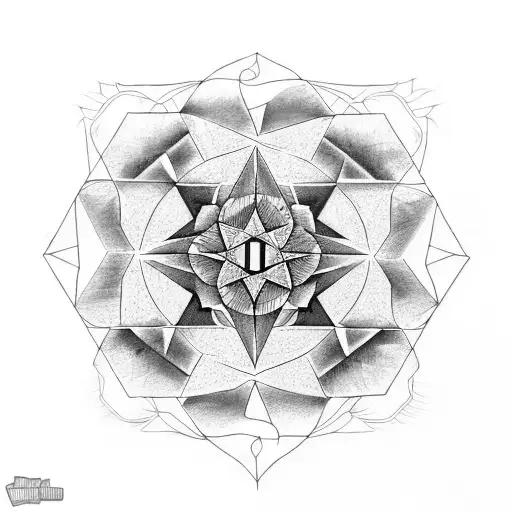 heartagram tattoo design idea