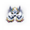 Bambie, love, wife tattoo design idea