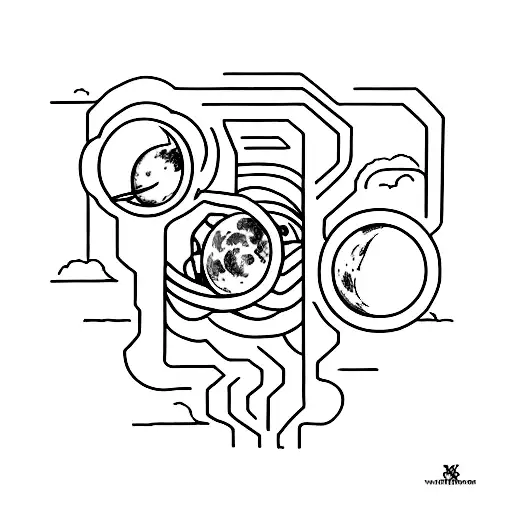 I'll make it to the moon even if I have to crawl tattoo design idea