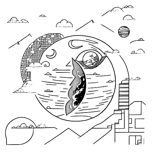 I'll make it to the moon even if I have to crawl tattoo design idea