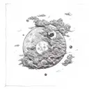 I'll make it to the moon even if I have to crawl tattoo design idea