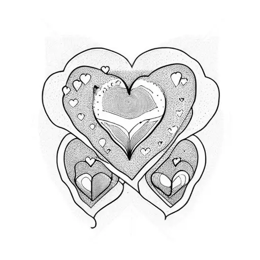 kind of hearts tattoo design idea