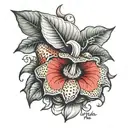 Rafflesia tattoo design idea