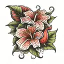 Rafflesia tattoo design idea