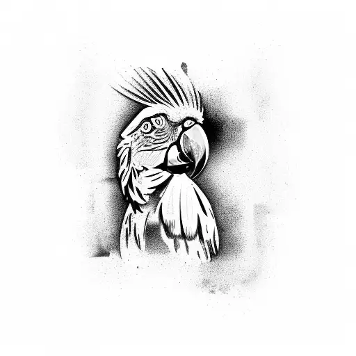 macaw tattoo design idea