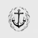 Anchor eel tattoo design idea
