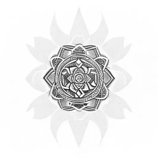 millennium ring tattoo design idea