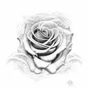 Ramo de rosas tattoo design idea