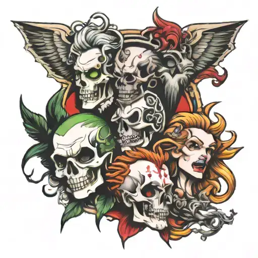 seven deadly sins tattoo design idea