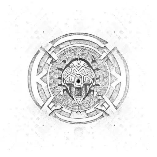 calendar maya tattoo design idea